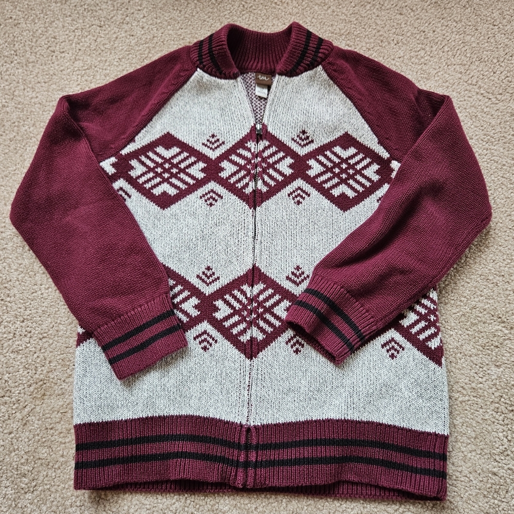 Tea Collection Zip Up Sweater - Youth Large